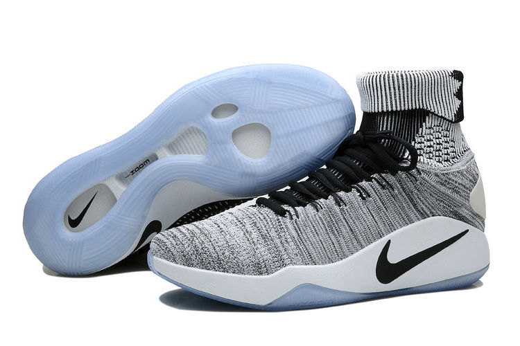 Nike Hyperdunk 2016 Flyknit Oreo Black White 843390 010 Mens Basketball Shoes Sneakers 