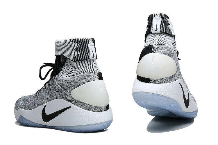 Nike Hyperdunk 2016 Flyknit Oreo Black White 843390 010 Mens Basketball Shoes Sneakers 