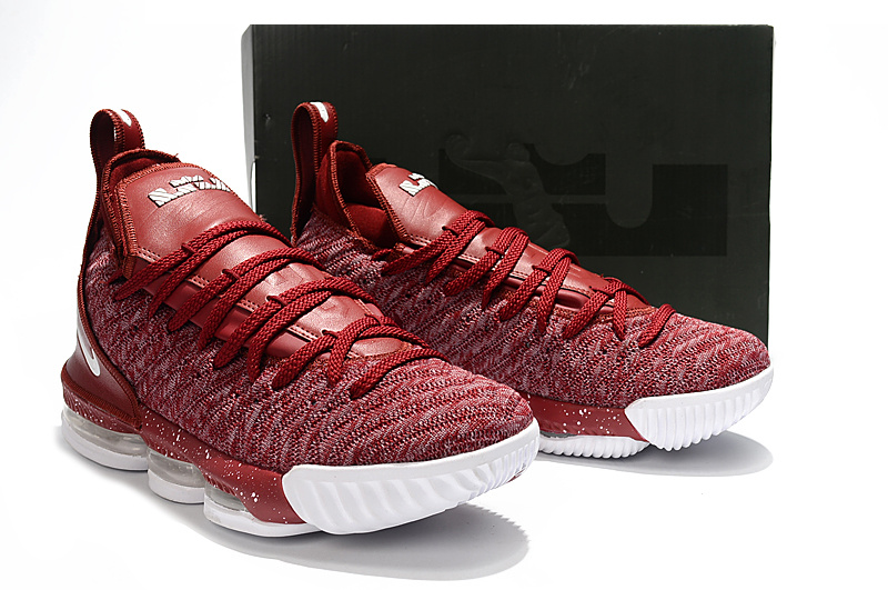 Beautiful Nike LeBron 16 Burgundy White Men�s Basketball Beautiful Nike LeBron 16 Burgundy White Men�s Basketball