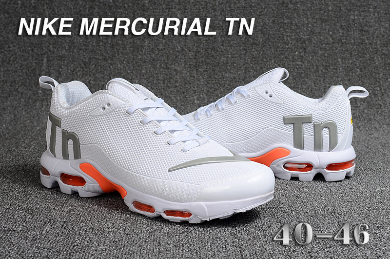 nike mercurial tn white orange