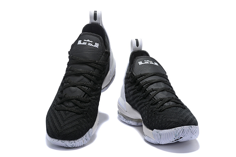 lebron 16 black white grey