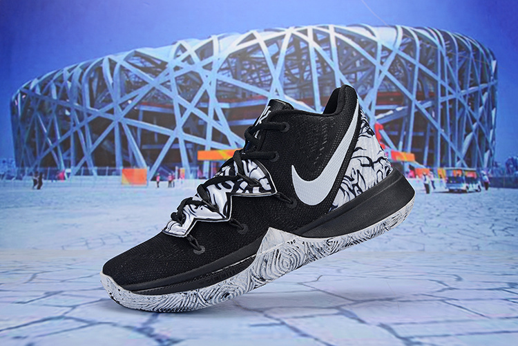 Nike Kyrie 5 Black Grey Basketball Shoes - ShoesMuch.com