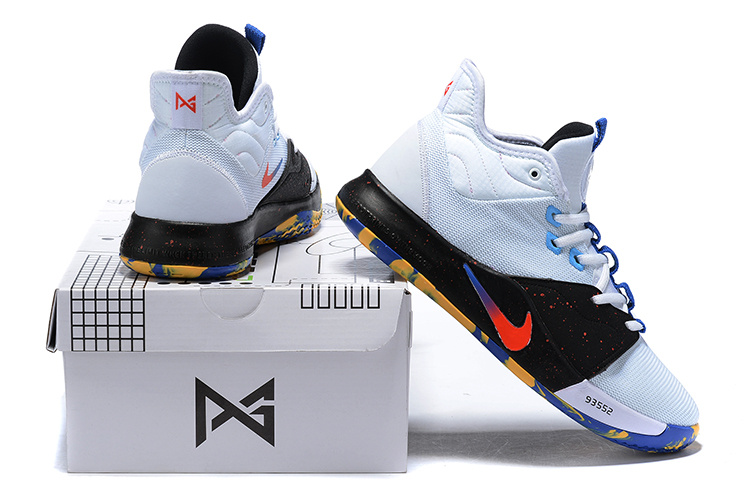 pg 3 white basketball shoes