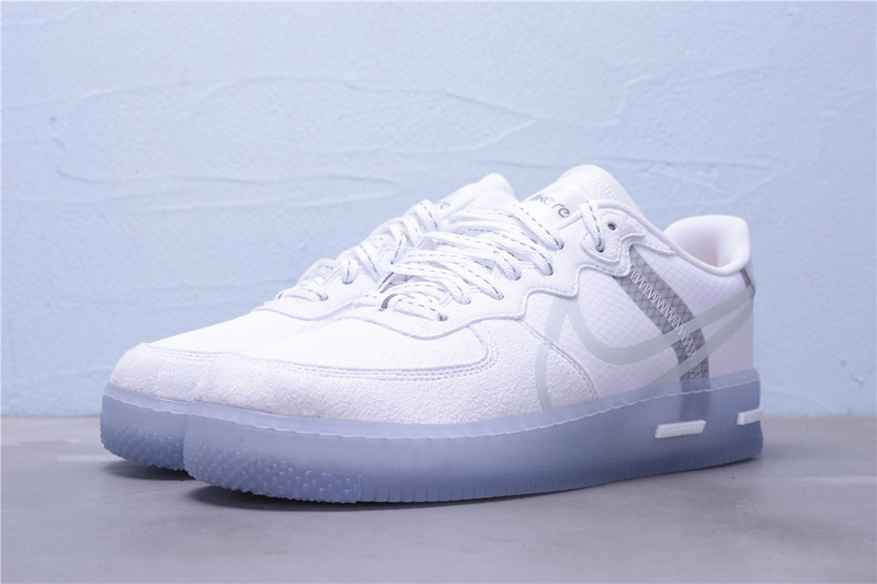 nike air force react qs light bone